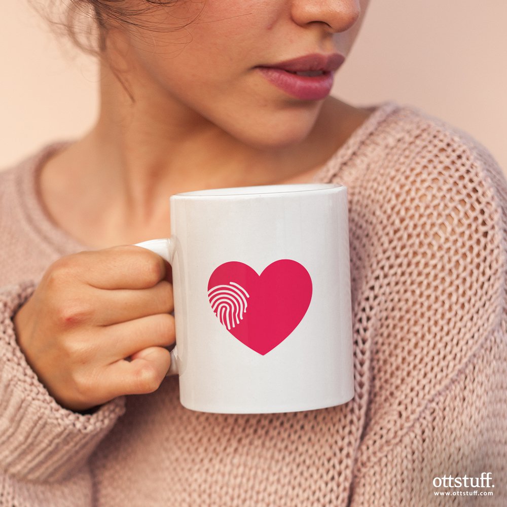 Taza "Toque de corazón"