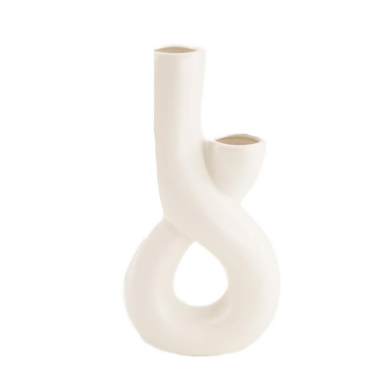 Porcelanowy Wazon I Biały