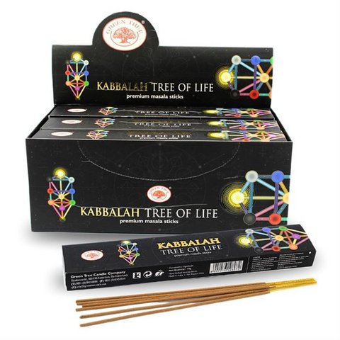 Green Tree Kabbalah Tree of Life Hand Rolled Natural Incense Sticks