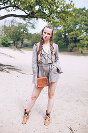 Bolso de hombro Yama de piel