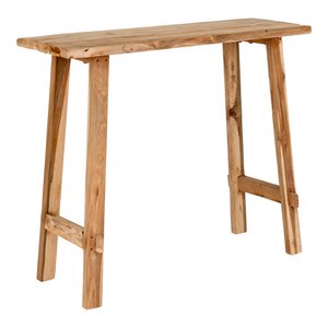 Girona Console Table - Teak Wood, Natural - 90x30x80 cm