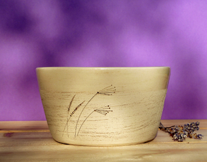 Design dog bowl small ceramic handmade