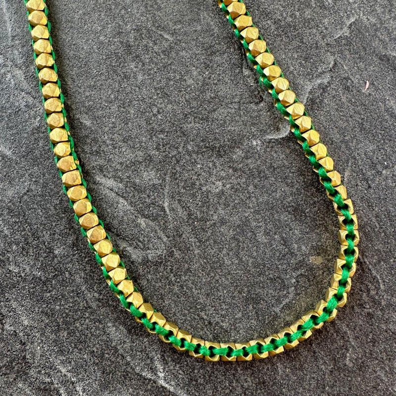 collar Dokra hecho a mano "Solid Love"
