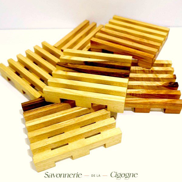Wooden soap dish