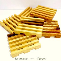 Wooden soap dish