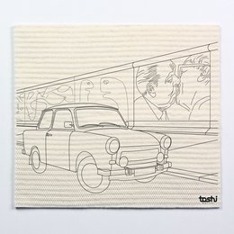 Svampedug furbi: Trabi foran Berlinmuren