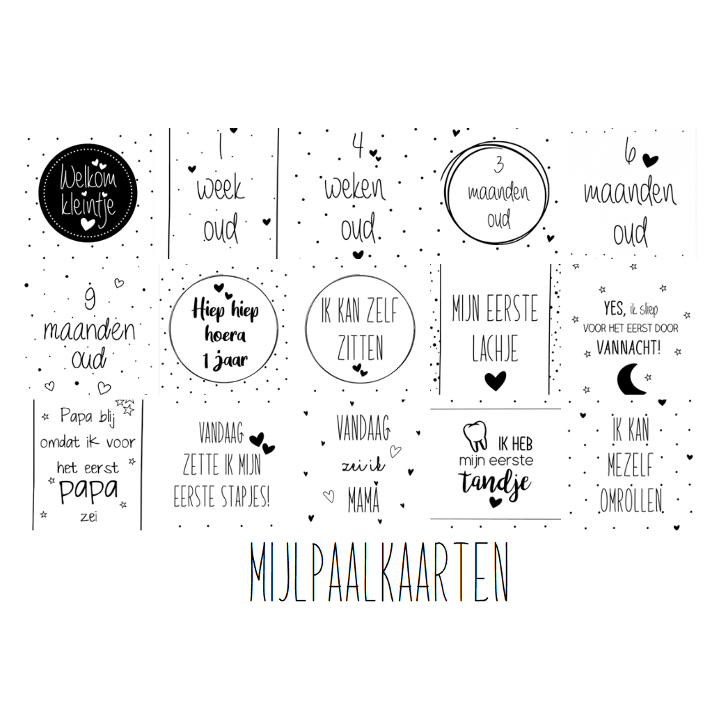 Milestone cards