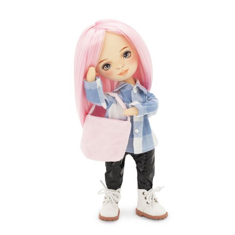 Soft toy, Sweet Sisters - Billie in a Plaid Shirt + bonus accessories set (35cm)