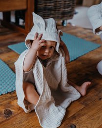 Muslin bath poncho