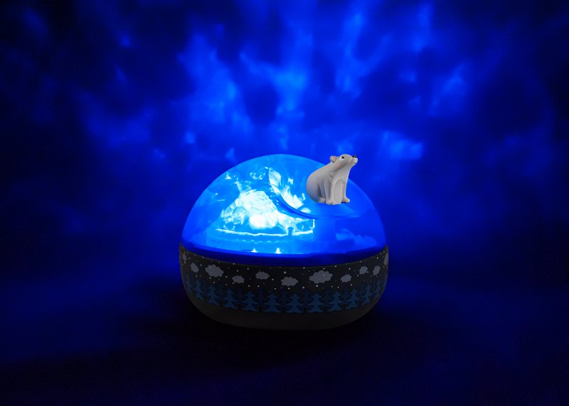 Natlys - Northern Lights Musical Projector - Bjørn på isflagen