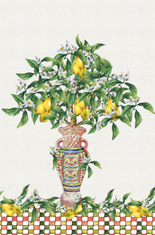 Set 2 Tea Towels 50x70cm - Lemon