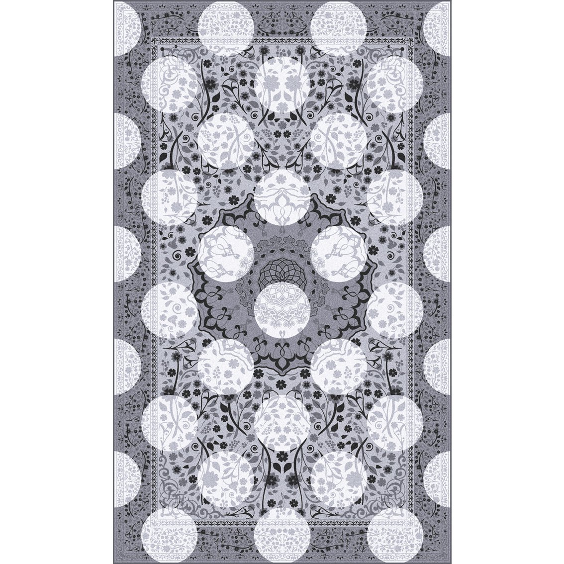 Monochroom magisch tapijt
