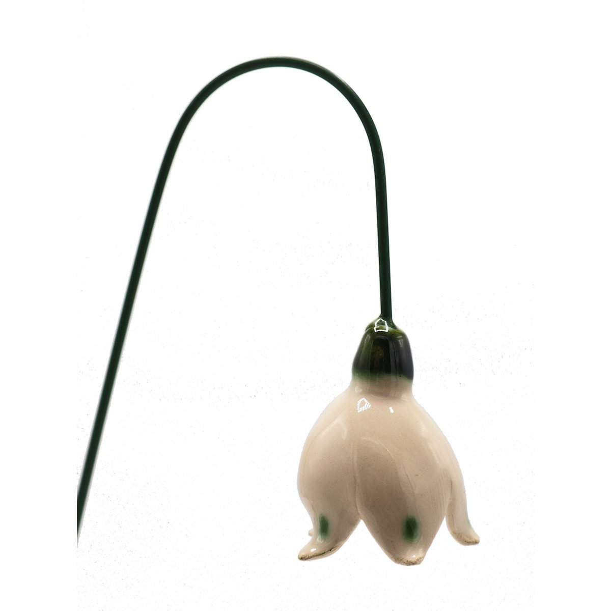Snowdrop flower ceramic fixed 3.5 cm