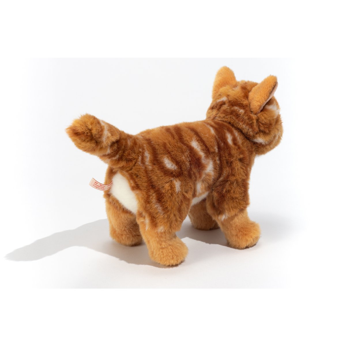 Kat staande rode makreel 20 cm - knuffels - knuffels