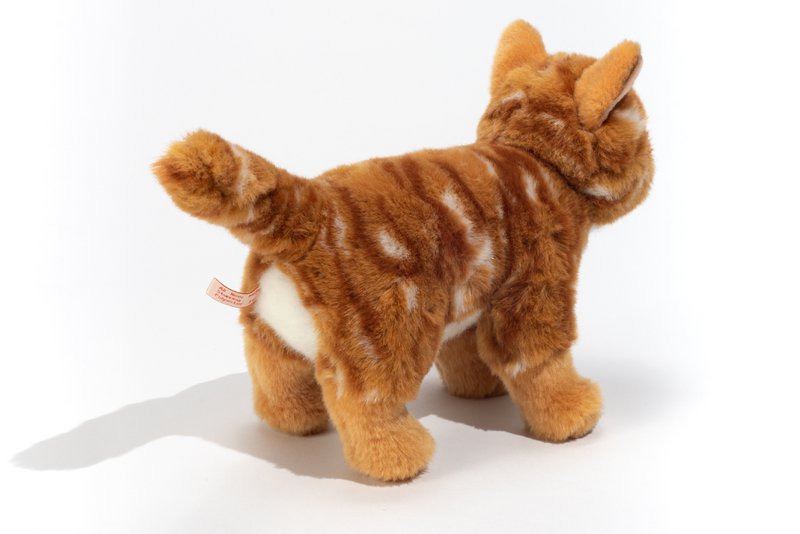 Katze stehend rot getigert 20 cm - Plüschtiere - Stofftiere