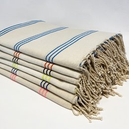 Fouta Calliope Ecru Pinky 100x200cm