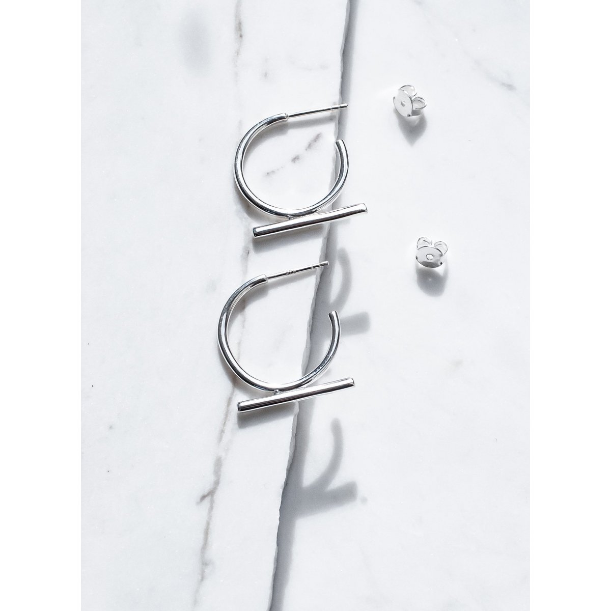 POLE HOOPS EARRINGS