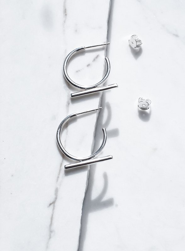 POLE HOOPS EARRINGS