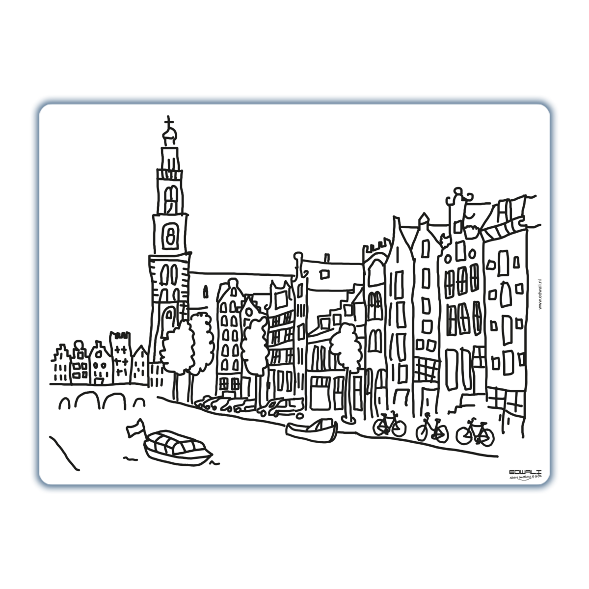 Wielokolorowa podkładka Prinsengracht