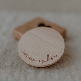 Tapa Life is beautiful para jarra (PU = 6 piezas)