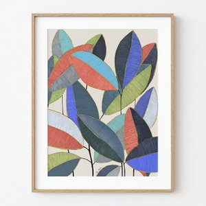 Ficus Blätter Kunstdruck
