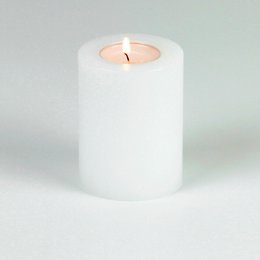Péché! Porte-toile de cuve tendance permanente Bougie chaude blanc ∅ 7 cm