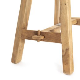 Stołek Ganesja drewno tekowe 50 cm