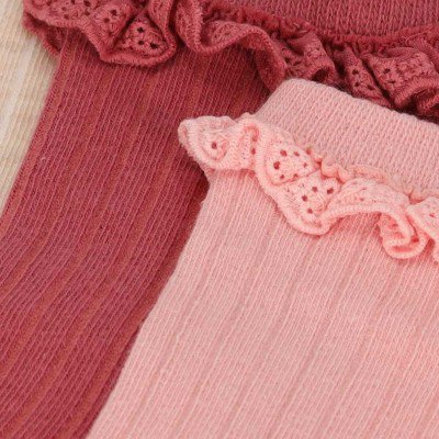 iN ControL 3pack de chaussettes RIB avec volant