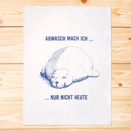 Tea towel “Lazy Seal”