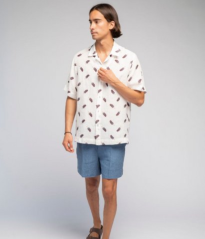Linen shirt Ice - Agnė Kišonaitė (Unisex)