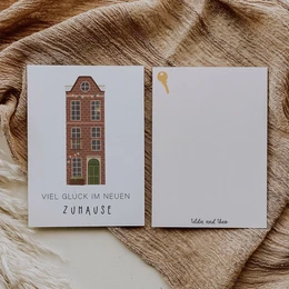 Ansichtkaart - Nieuw huis