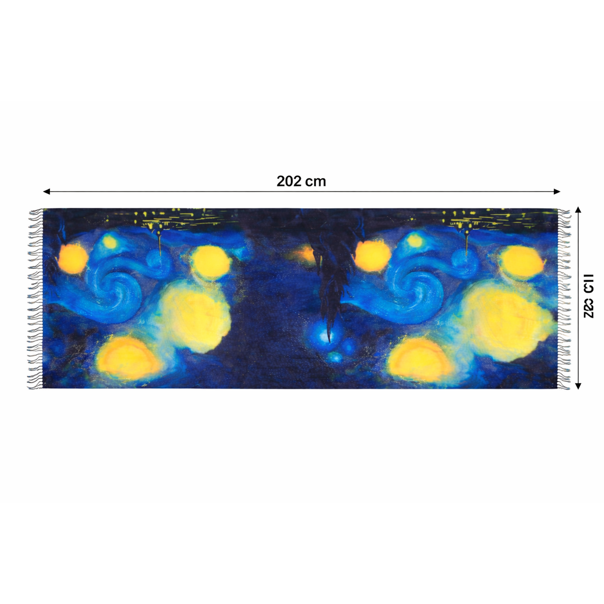 Foulard HS Painting - En 5+ modèles - Tissu plus épais - 202x72 cm