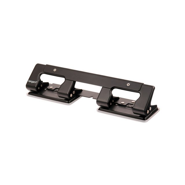 Perforadora Kangaro 4 agujeros negra máx. 12 hojas, 0,55 mm