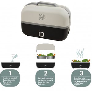 The Food Steamer - Heated lunchbox and cooker