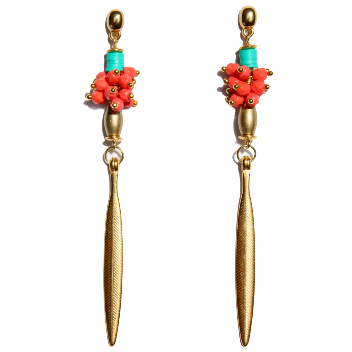 Coral/gold