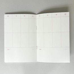 Risography Notebook - Grid Harvest White (13 x 19 cm)