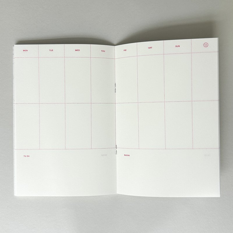 Risography Notebook - Grid Harvest White (13 x 19 cm)