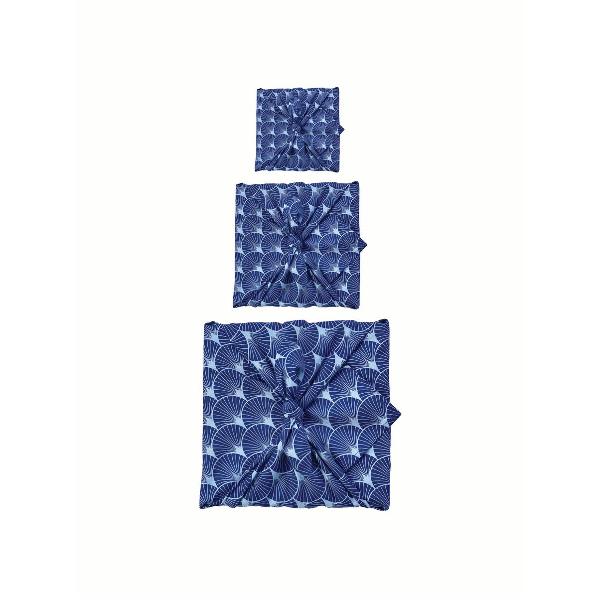 Geschenkpapier aus Furoshiki-Stoff – 3er-Pack einseitiges Bündel