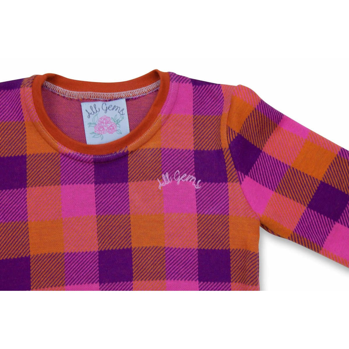 Girls sweater checkered | Cyrene