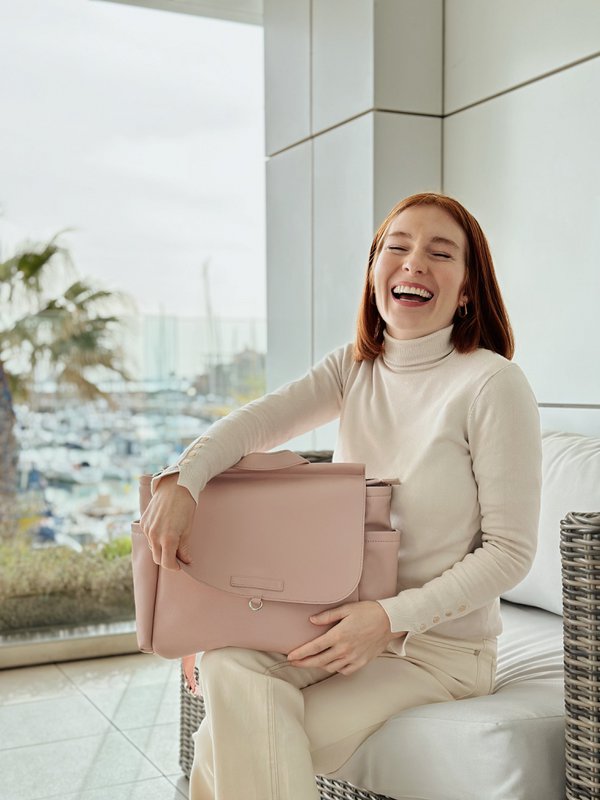 Sac de Grossesse MIREM By Nenina & Co Rose pâle + Cadeau Matelas à Langer