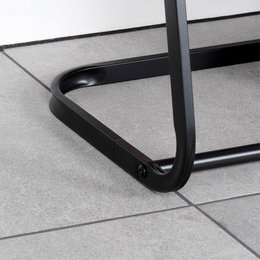 Towel Stand Metal Black
