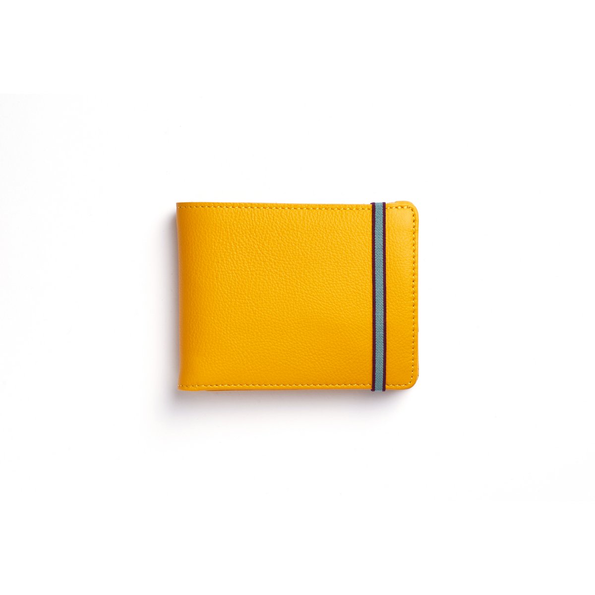 Cartera Minimalista Amarilla Con Monedero