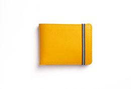 Cartera Minimalista Amarilla Con Monedero