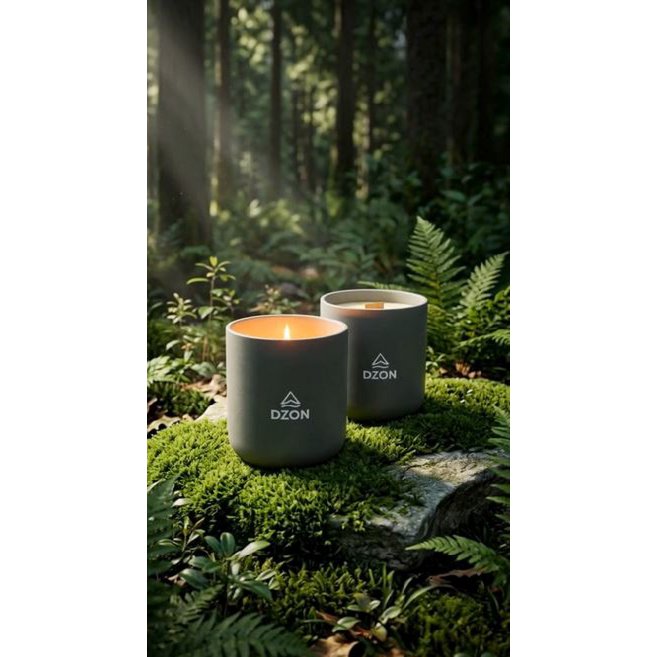 Bougie parfumée des Alpes - Mélèze et Sous-bois