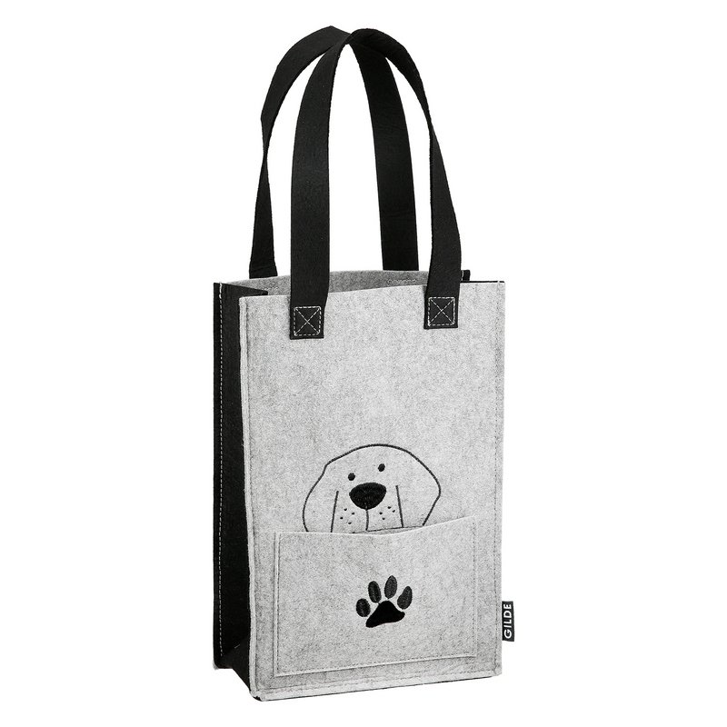 Cadeauzakje hondenbende 2 assorti, hoogte 30 cm
