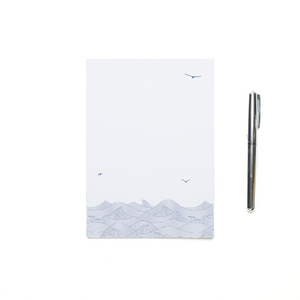 Notepad "Waves" - white, 50 sheets