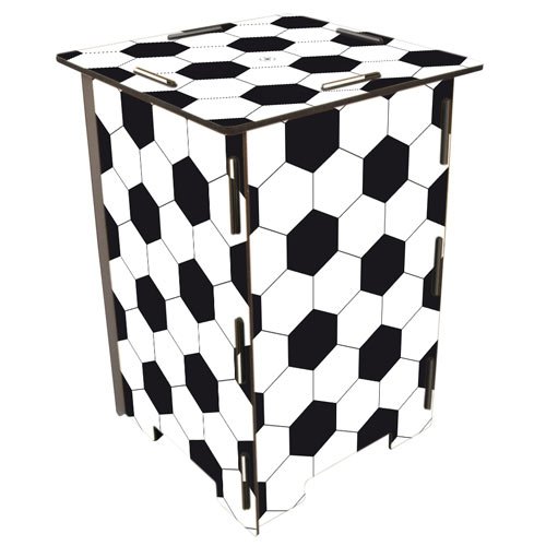 Photo stool football pattern