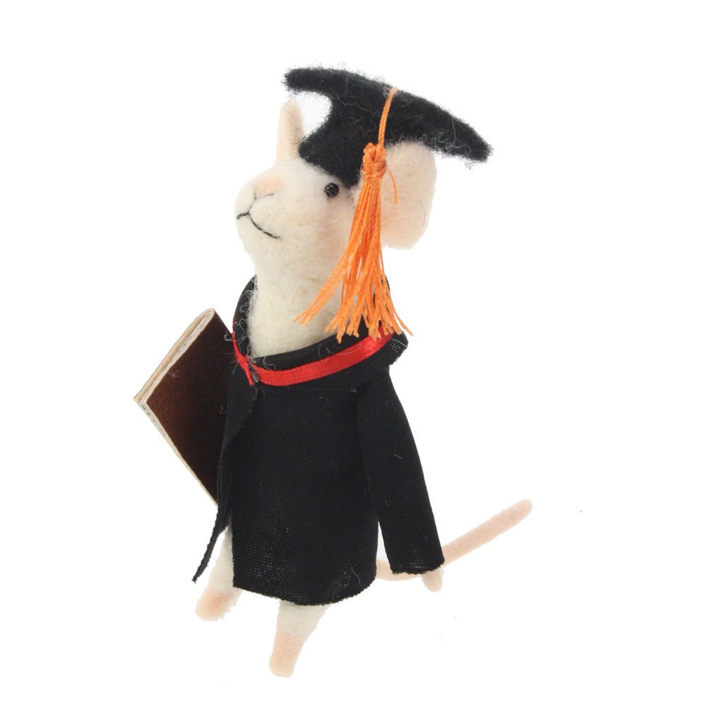 Mouse in feltro bianco graduato