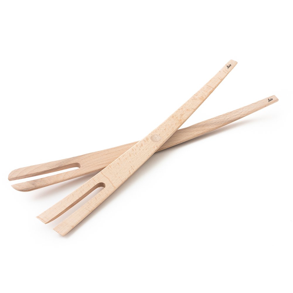Magnetyczne drewniane widelce do sałaty