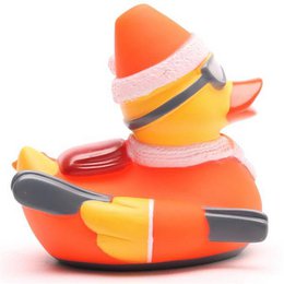 Rubber duck skier - white/red rubber duck